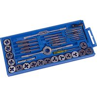 Coffret 40 pièces 17 tarauds - 17 filières