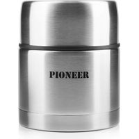 Pioneer Fiaschetta per zuppa/Cibo isolata sottovuoto e a Prova di perdite, 8 Ore di Caldo 24 Ore di Freddo, Acciaio Inox, 500 ml