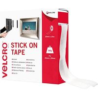 VELCRO Brand Nastro riapribile adesivo 20mmm x 25m Bianco