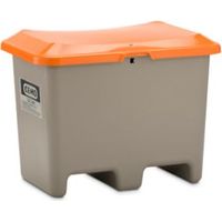 CEMO Streugutbehälter Plus3 200 Liter unterfahrbar ohne Entnahme grau/orange