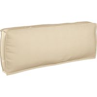 Coussin pour dossier de palette Beige 120 x 40 x 12 cm vidaXL