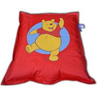 Pouf géant rouge Winnie l'Ourson 135x160 cm
