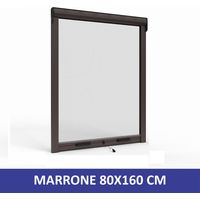 ZANZARIERA SKERMOLINE A RULLO RIDUCIBILE VERTICALE ARIES 80X160CM MARRONE 07173