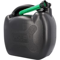 BIDON À ESSENCE POUR CARBURANT DE TOUTES SORTES, AVEC HOMOLOGATION UN ET BEC VERSEUR EN PLASTIQUE NOIR 20 L CARTREND 11265
