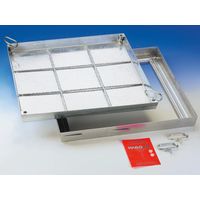 Wannenschachtabd. 125KN B LW 50x50cm Stahl verz. Normalausfuehrung