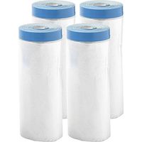 vasalat Lot de 4 films de protection avec ruban adhesif UV 240 cm x 17 m