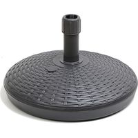 Base de parasol 30 l couleur : anthracite ø58x15cm ipae progarden.