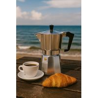 Cafetera italiana - PEZZETTI - ITALEXPRESS - Aluminio - 6 tazas - Inox