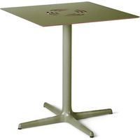 Mesa cuadrada interior, exterior 70x70 gris verdoso TOLEDO AIRE Resol