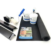 SkyGuard Rubber Roof Kit For Garden Rooms & Outbuildings, EPDM Membrane, Trims & Adhesives (5m x 7.7m)