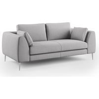 Plano modernes Sofa aus abwaschbarer technischer Mikrofaser T11 176 cm grau