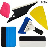 Kit Covering Outils de Film de fenêtre de Voiture Vinyle, 6 PCS Vitrage de véhicules de Protection Window Film Car Emballage Teinte Vinyle Installation de l'outil: raclettes, grattoirs