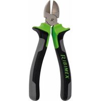 Ribimex – Pince coupante diagonale 160 mm – Acier forgé chromé vanadium – Poignées bi-matière SoftTouch – Coupe nette sans éclat