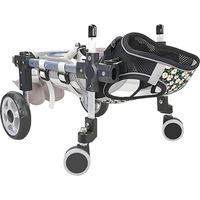 Dog Wheelchair for Small Medium Large Dogs, Adjustable 4-Wheel Mobility Aid, Lightweight Rehabilitation Brace (4 Wheels, L)