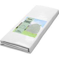 JSSEVN - Película protectora para invernaderos de 3 x 3 m, película de polietileno impermeable con puerta enrollable, 6 ventanas, protección UV, solo la película, blanca