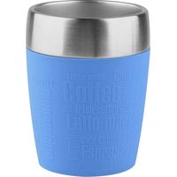 Emsa 514515 Travel Cup Bicchiere Termico, Acciaio Inossidabile, Blu