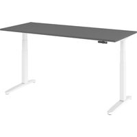 bümö Schreibtisch elektrisch XBHM Rechteck: 180 x 80 cm Graphit