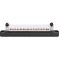 Boîte de mise à la terre pour bloc de fusibles à 12 circuits, barre omnibus de distribution électrique avec couvercle de protection et boulon de 150 A
