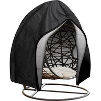 Patio Hanging Egg Chair Cover , Waterproof Outdoor Swing Cocoon Egg Chair Cover With Zipper&Drawstring , 210d Oxford Fabric Heavy Duty Windproof Anti-Dust Veranda Garden Furniture Protector 23