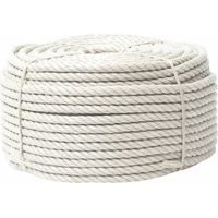 Werka Pro – Corde beige 100 mètres Ø 12 mm – Polypropylène traité anti-UV – Résistance ± 1940 kg – 4 torons pour usage intensif