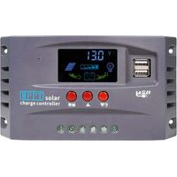 Contrôleur de Charge Solaire 50A, Détection Auto 12V/24V