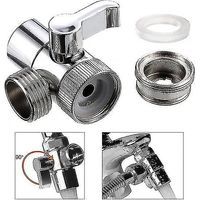 Inverseur/manipulateur/raccord de robinet pour toilettes, bidets, douches et accessoires de cuisine.