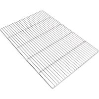 Wiltec – Grille de barbecue carrée en acier inoxydable 60 x 40 cm – Résistance à la chaleur – Pour barbecues à charbon et à gaz – Surface polie
