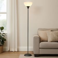 Lampada da terra a LED Lampada da terra Lampada da soggiorno Interruttore a cavo E27 H 178,5 cm