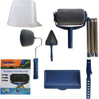 Kit de rouleau à peinture Paint Runner Pro Renovator 6 pièces avec réservoir, kit de rouleau à peinture résistant aux taches