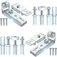 Kit de reparación de hardware: paquete de 2 piezas de repuesto para puerta, una giratoria de 3/8", una rueda guía de 7/8", para puerta plegable, puerta de acordeón, puerta de granero