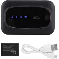 Routeur 4G Portable WiFi Modem Hotspot Mobile pour Voyage Europe Asie (Noir)