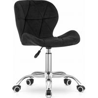 Bürostuhl AVOLA - ergonomisch - Velours - schwarz