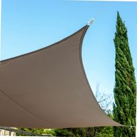 Voile d'ombrage taupe WERKA PRO 5 x 5 m