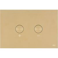 Placca doppio tasto Blink Oro cassetta incasso Oli