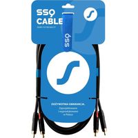 Câble SSQ RCARCA3 - 2x RCA - 3 m - Noir