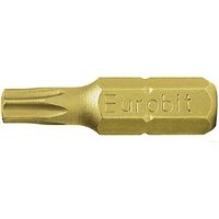 Eurobit 2762 Inserti per Avvitatore, Giallo, T30 x 25, Set di 5 Pezzi