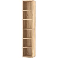 Levede Bookcases Book Shelf Shelving Storage Unit Slim Wood Office Home Wood