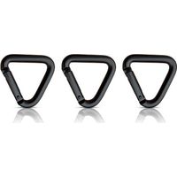 Lot de 3 mousquetons triangulaires avec mousquetons et mousquetons