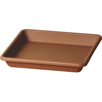 Sottovaso quadrato ''Quadro Basic'' per fiori e piante da esterno -29 cm / Corda