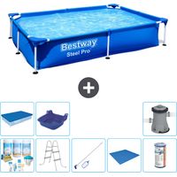 Bestway Bestway Steel Pro Rectangulaire - 221x150x43 cm - 9-pièces S22216