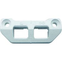 Ferco – Gâche pour crémone nylon blanc – Design rond pour portes PVC – Résistance à l'usure – E189390007