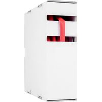 Hongshang 211195928 Schrumpfschlauch ohne Kleber Rot 12.70 mm 6.40 mm Schrumpfrate:2:1 8 m