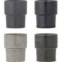 Tazza bloomingville ewan 4 pezzi gres multicolore
