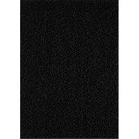 Tapis shaggy 80x150 noir tissé rectangle motif uni SG LOCA