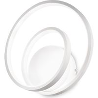 Applique Moderna Dali Oz Metallo Bianco Led 28W 3000K Luce Calda