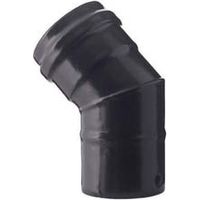 GOMITO A 45 ° PER STUFE A PELLET NERO OPACO PESANTE MM.12 EE ¸ cm.10 SAVE