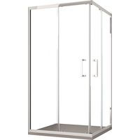 Box Doccia Angolare 120x110 cm 2 Ante Scorrevoli in Cristallo trasparente 6mm H195 Bonussi Sasha