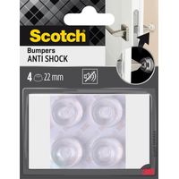 Juego de 4 almohadillas adhesivas de poliuretano SCOTCH para patas de muebles, 22 mm de diámetro SCOTCH