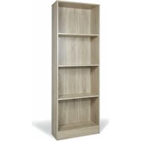 Libreria Scaffale Moderna 60x24x170 cm Mobile Soggiorno Ufficio Legno rovere
