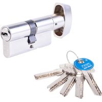 Tesa Sicherheitszylinder T60/30x40 Vernickelter kurzer Schließbart